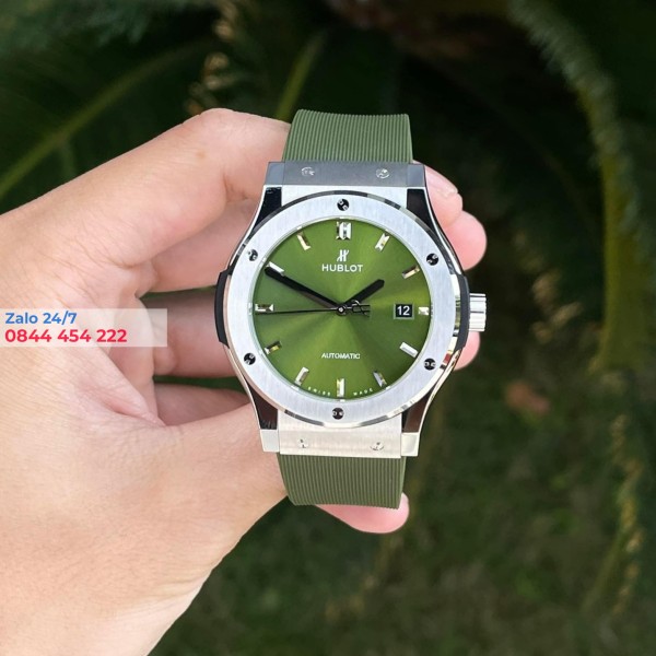 Đồng Hồ Hublot Classic Fusion Replica Titanium Green 542.NX.8970.RX