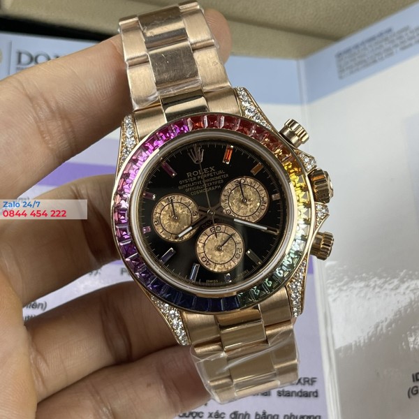 Đồng Hồ Rolex Cosmograph Daytona 116595RBOW Rose Gold
