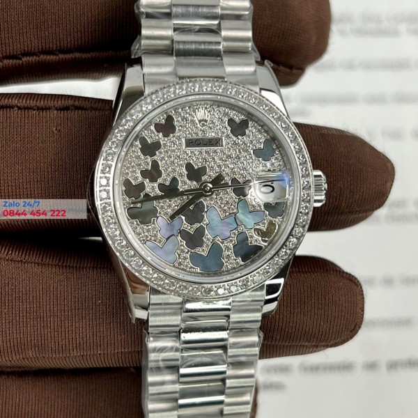 Đồng Hồ Rolex Nữ Mặt Số Bươm Bướm 31mm Fake 278289 